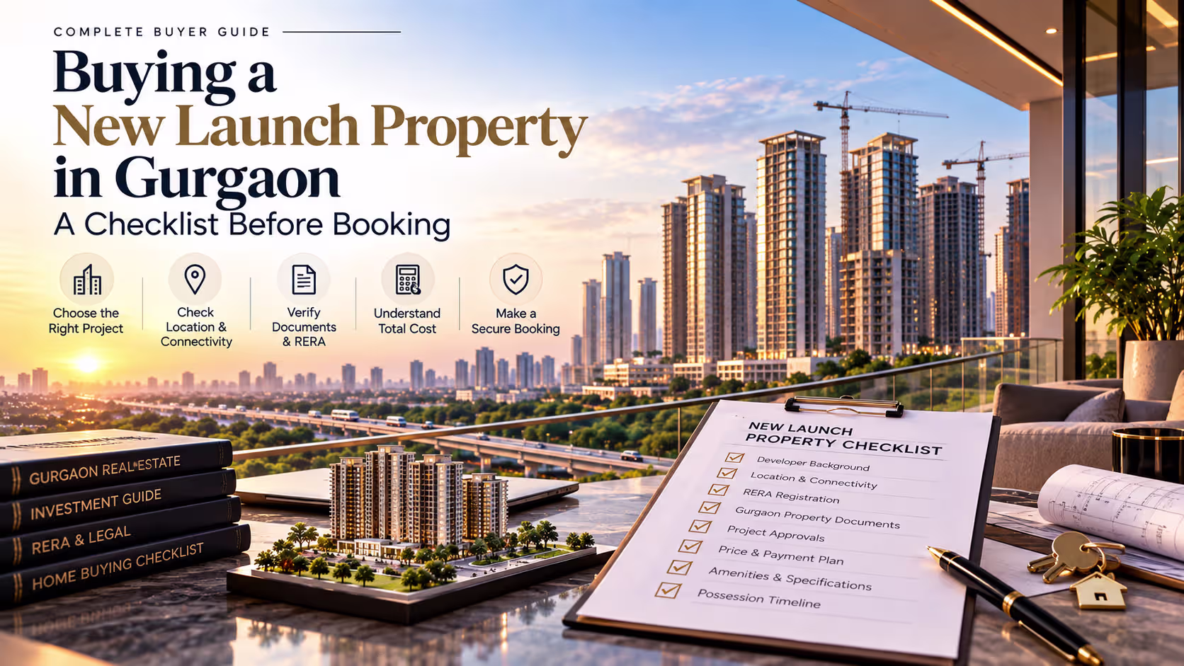 Buying a New Launch Property in Gurgaon: A Checklist Before Booking Buying a New Launch Property in Gurgaon: A Checklist Before Booking
